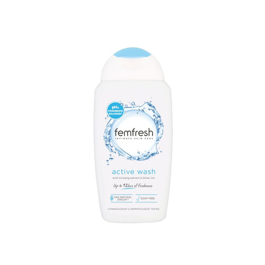 FEMFRESH Intímna umývacia emulzia Active s iónmi striebra, 250 ml