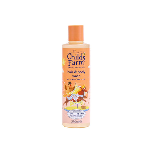 Childs Farm Umývacia emulzia na vlasy a telo - broskyňa a marhuľa, 250 ml