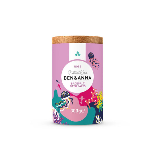 BEN&ANNA Soľ do kúpeľa - Ruža, 300g