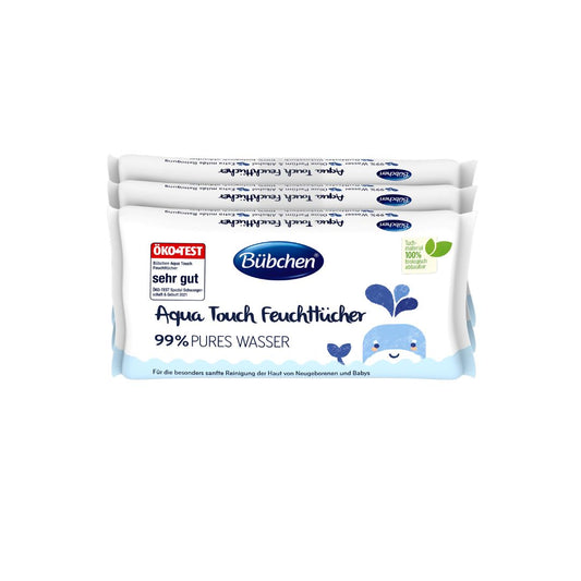 Bubchen Baby Vlhčené ubrúsky 99% vody, 3x48 ks