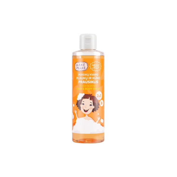 MARGARITA NELLY JELLY 2v1 Mydlo na vlasy a telo s vôňou broskyne, 250 ml