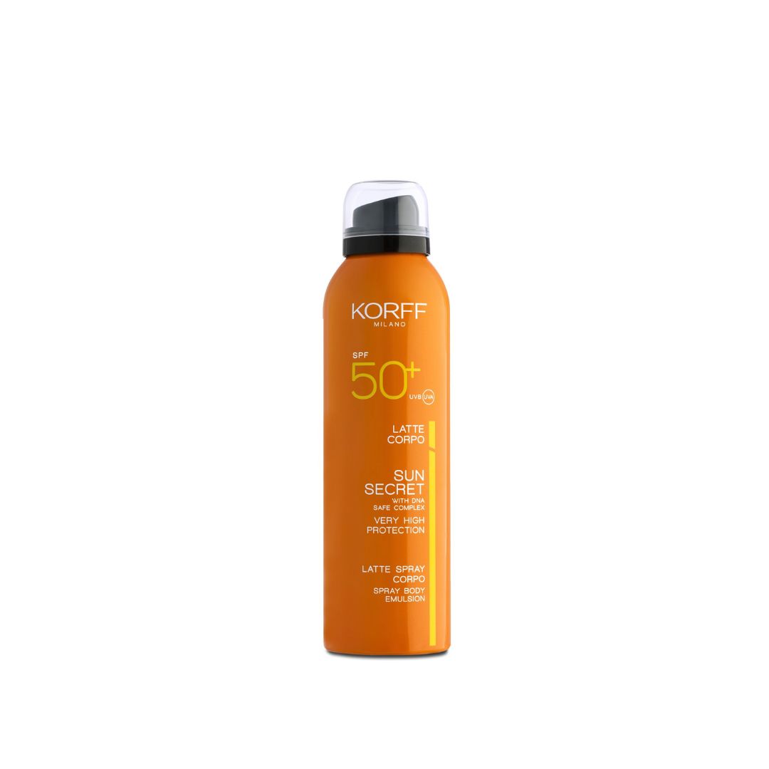 KORFF SUN SECRET SPRAY BODY LOTION SPF 50+, 200 ml (opaľovacie mlieko)