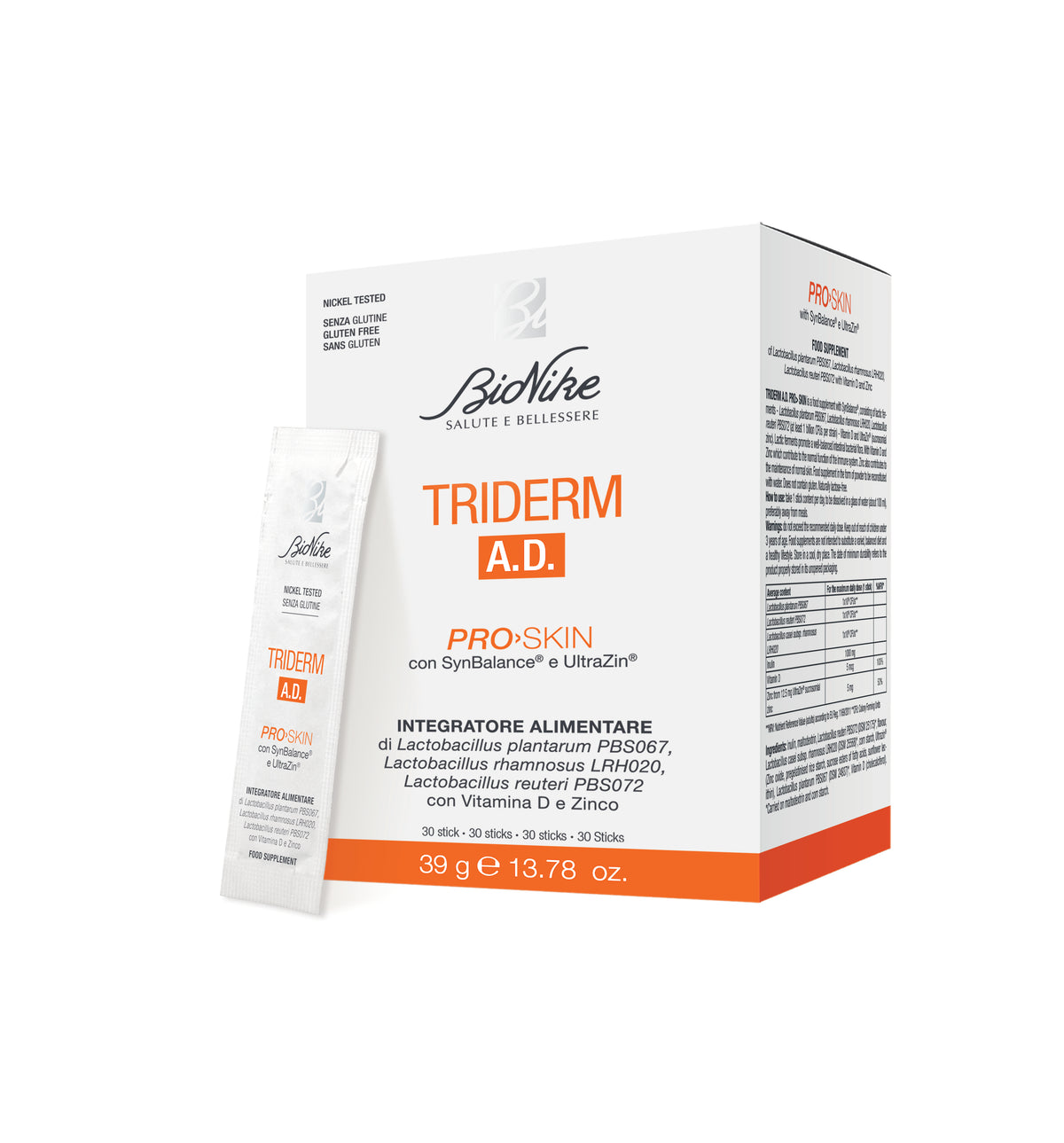 BioNike VÝŽIVOVÝ DOPLNOK s obsahom Lactobacillus plantarum PBS067, Lactobacillus rhamnosus LRH020, Lactobacillus reuteri PBS072, s vitamínom D a zinkom, 30 ks