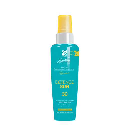 BioNike DEFENCE SUN 30+ Zmatňujúci fluidný opaľovací krém na tvár, 50 ml