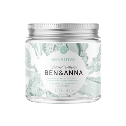 BEN&ANNA Zubná pasta v skle SENSITIVE, 100 ml