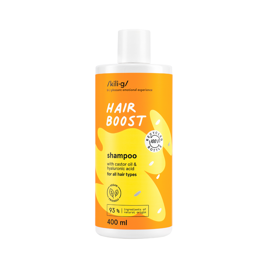 KILIG HAIR BOOST šampón s ricínovým olejom 400 ml