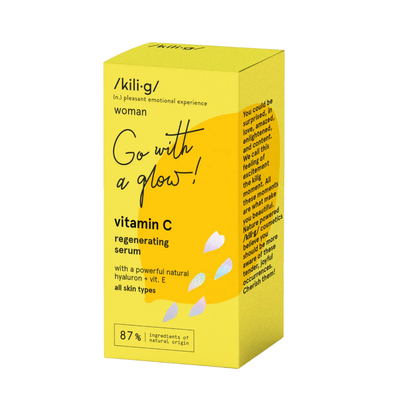 KILIG Regeneračné sérum s vitamínom C, s kyselinou hyalurónovou a vitamínom E, 30 ml