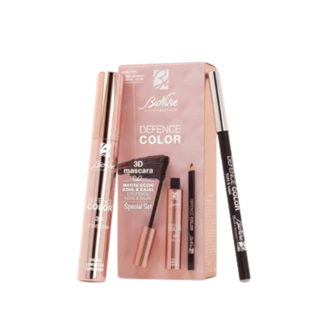 BioNike DEFENCE COLOR Špeciálny set-3D Riasenka a ceruzka na oči (čierna)