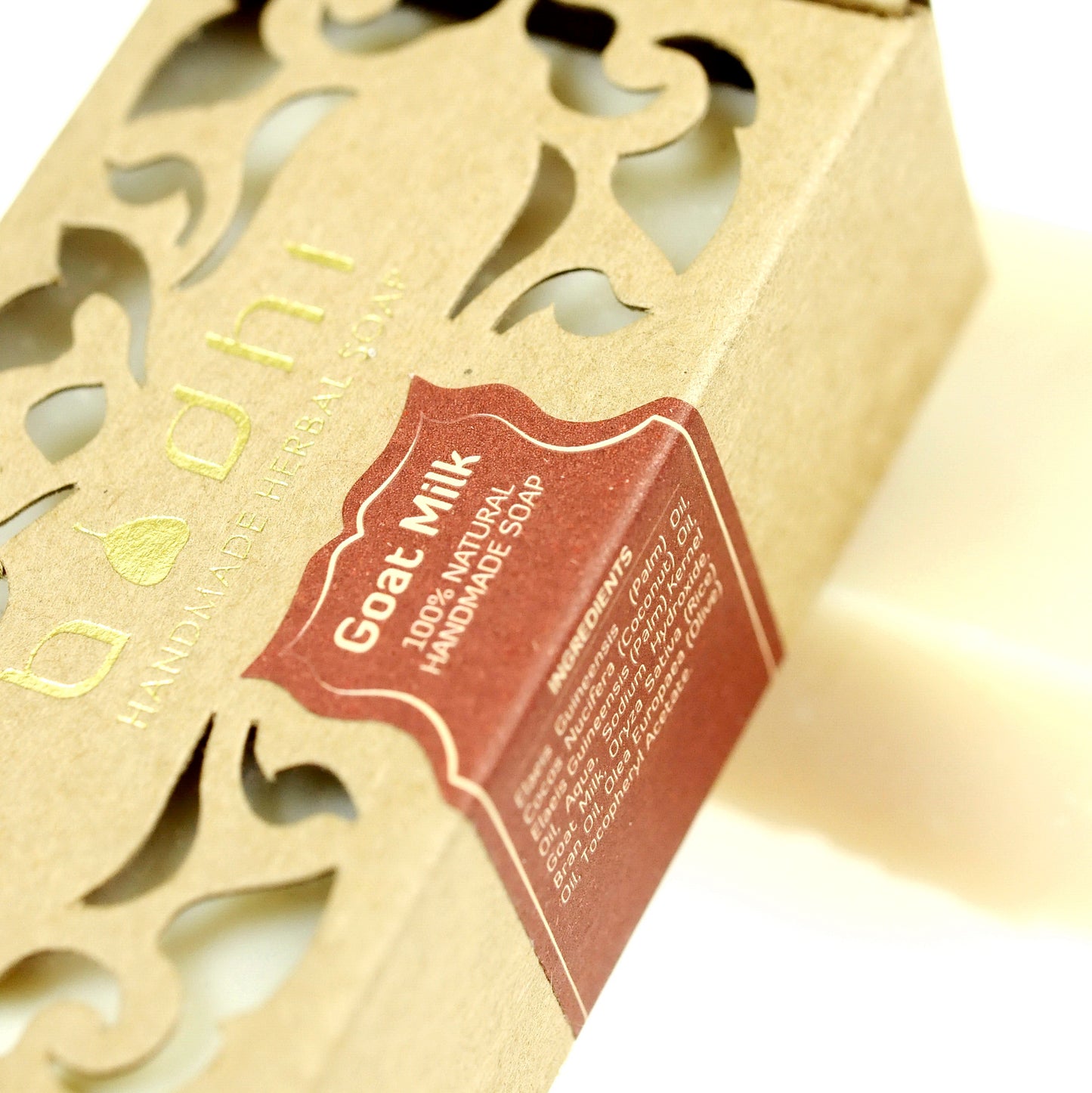 Bodhi Herbal Spa 100% Prírodné mydlo na telo a ruky Kozie Mlieko, 100g