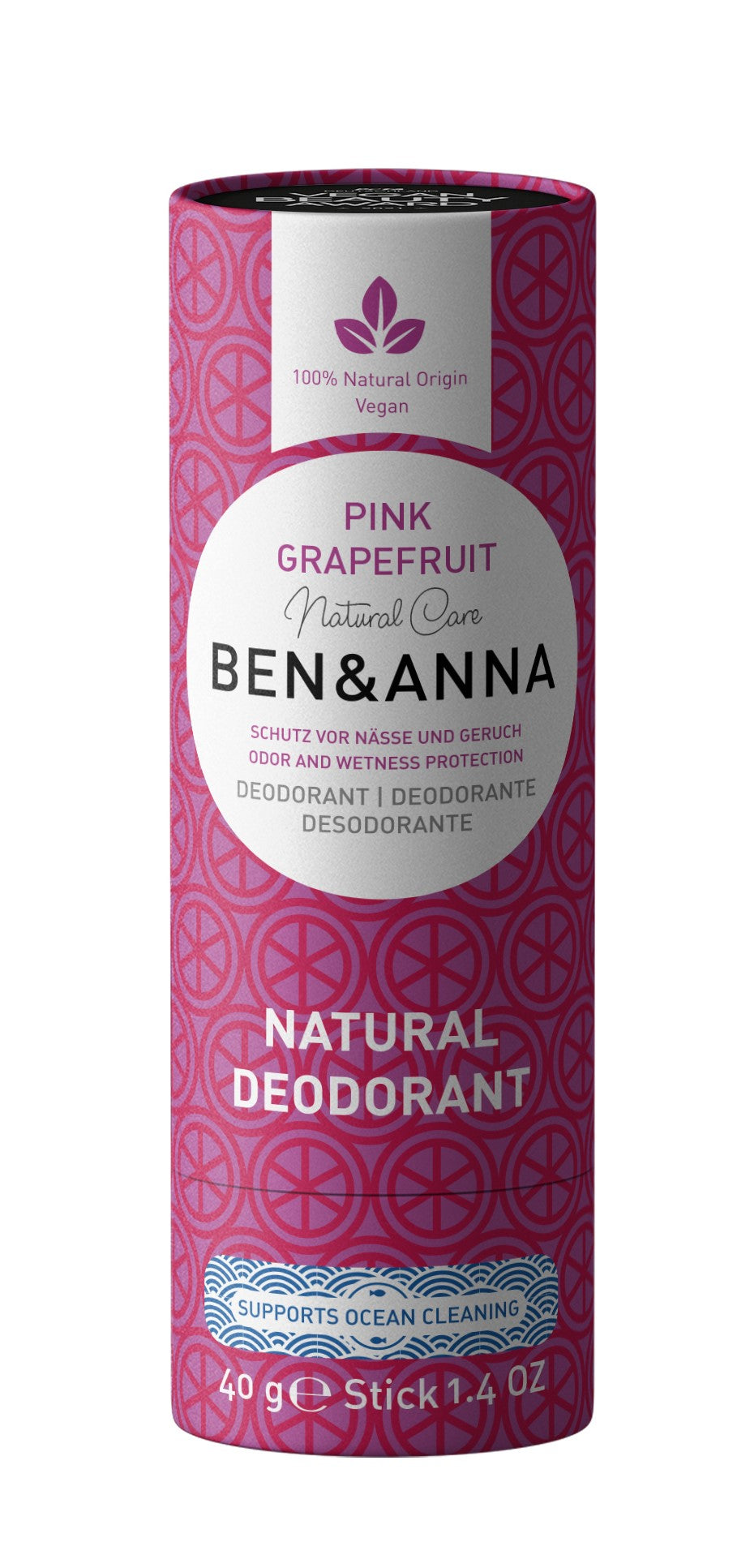 BEN&ANNA deodorant PINK GRAPEFRUIT, 40 g
