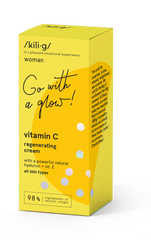 KILIG Regeneračný krém s vitamínom C, s kyselinou hyalurónovou a vitamínom E, 50 ml