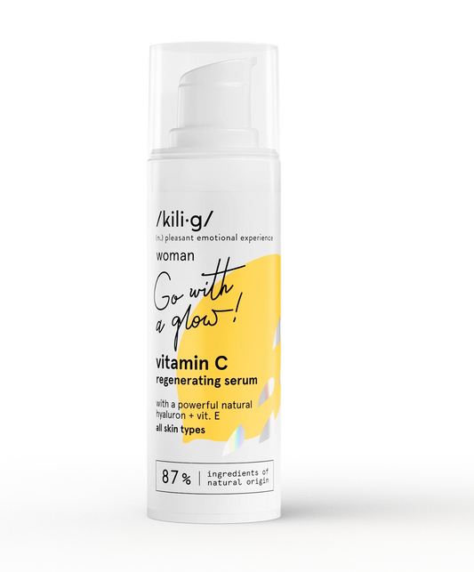 KILIG Regeneračné sérum s vitamínom C, s kyselinou hyalurónovou a vitamínom E, 30 ml