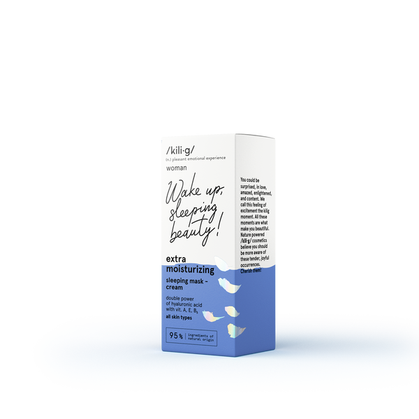KILIG Extra hydratačný nočný krém/maska s dvojitou silou hyalurónových kyselín s vitamínom A, E a B5, 50 ml