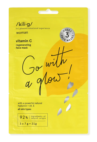KILIG SET 3 Regeneračných masiek s vitamínom C
