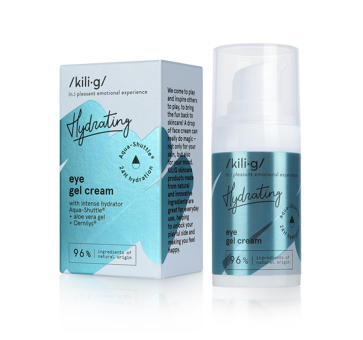 KILIG HYDRATING Intenzívne hydratačný očný gél krém, 15 ml