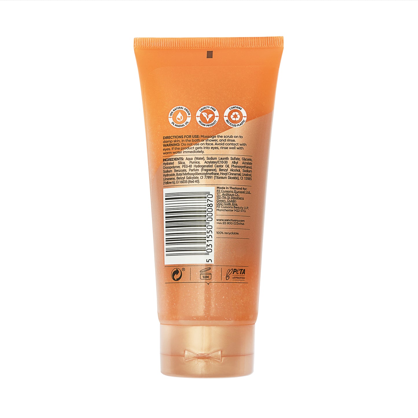 Sanctuary Spa Telový peeling, 200 ml