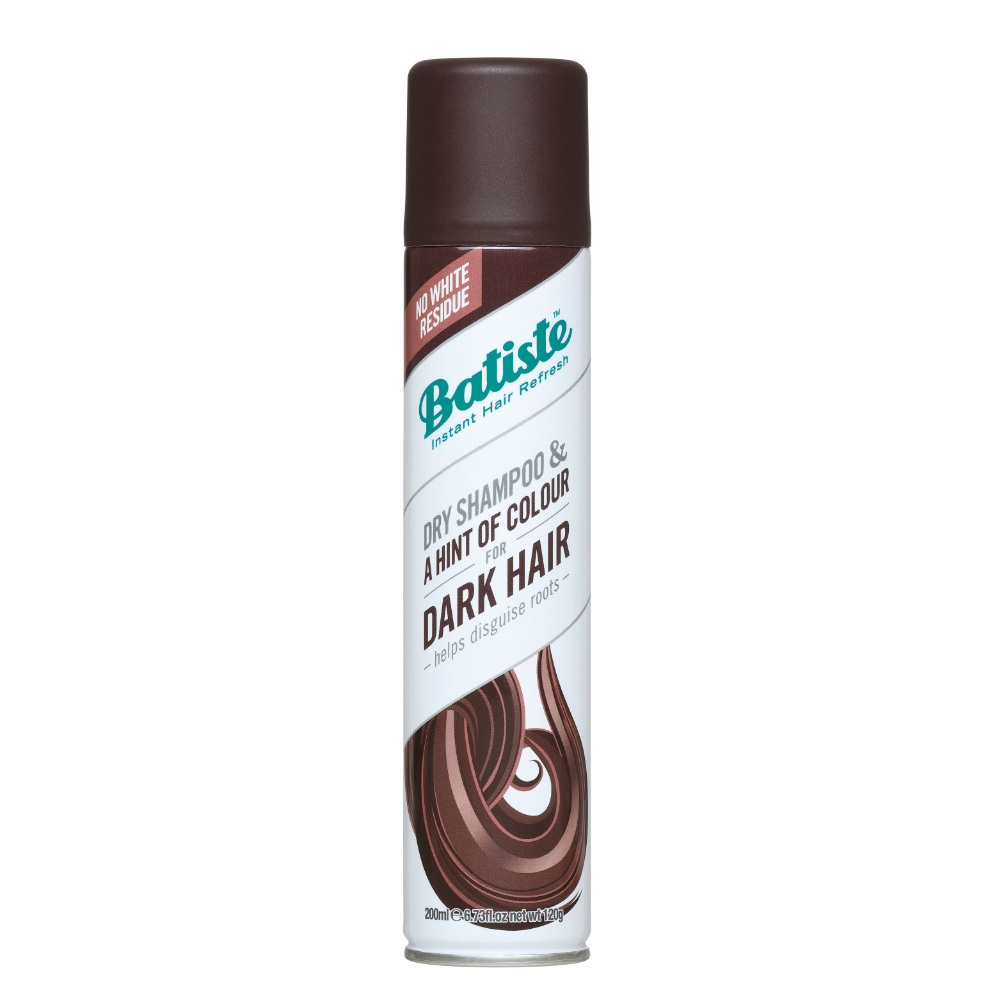 BATISTE Suchý šampón s farebným nádychom na tmavé vlasy, 200 ml