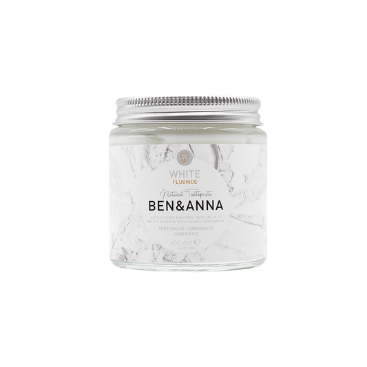 BEN&ANNA Zubná pasta WHITE + fluorid, 100 ml