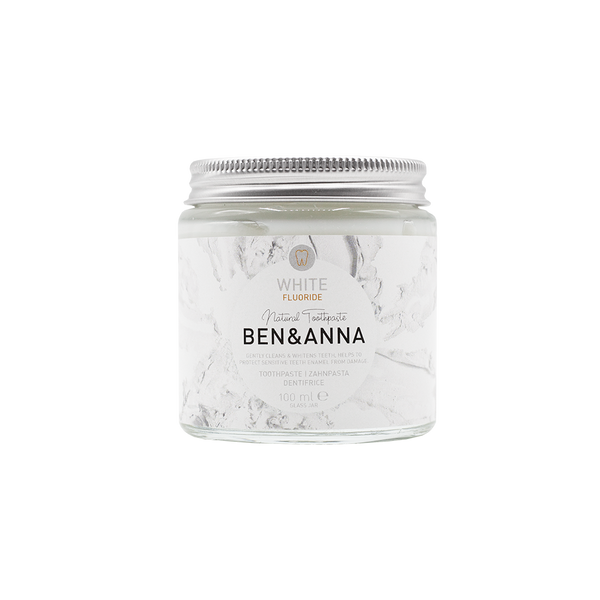 BEN&ANNA Zubná pasta WHITE + fluorid, 100 ml