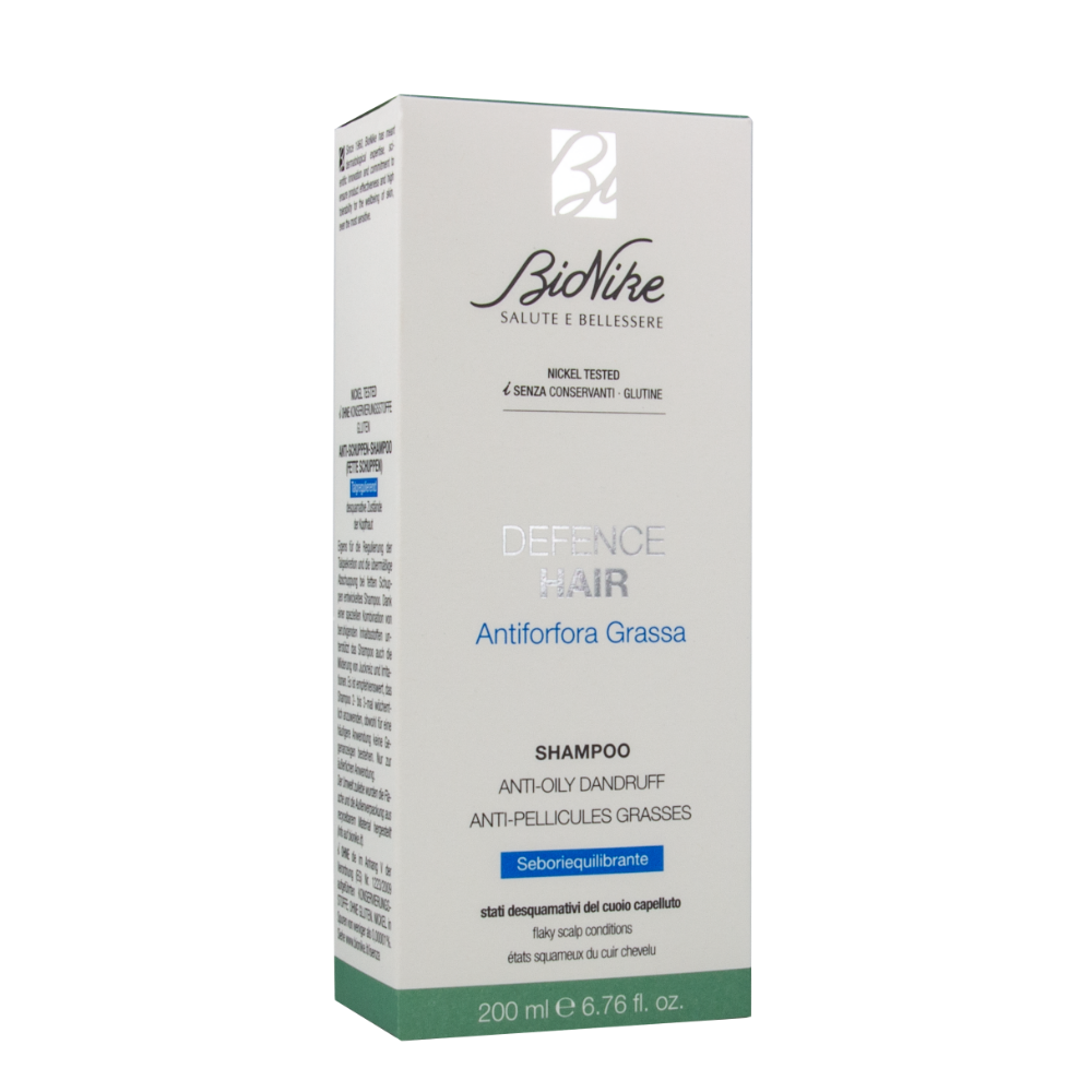 BioNike DEFENCE HAIR Seboregulačný šampón na vlasy proti mastným lupinám, 200 ml