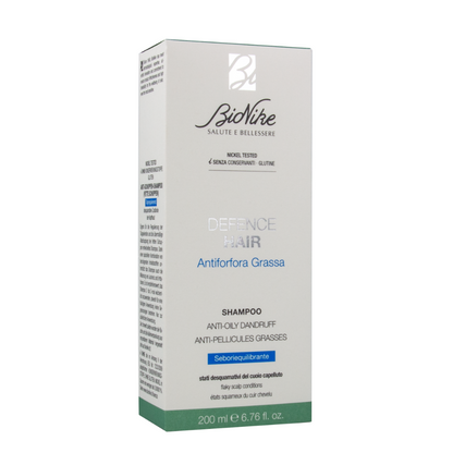 BioNike DEFENCE HAIR Seboregulačný šampón na vlasy proti mastným lupinám, 200 ml