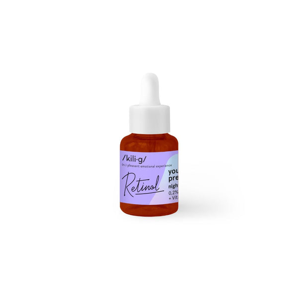 KILIG Nočné pleťové sérum s retinolom, 30 ml