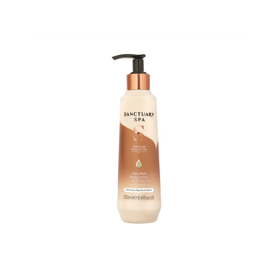 Sanctuary Spa Telové mlieko s prírodnými olejmi 250 ml - v pumpičke