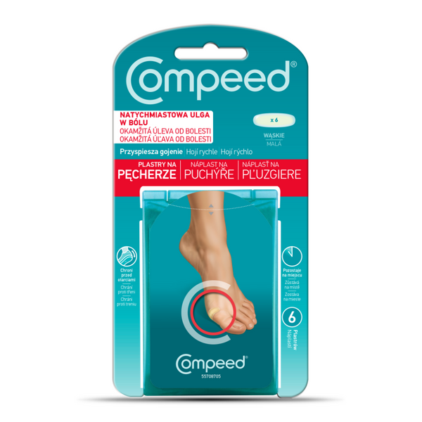 COMPEED Náplasti na pľuzgiere-malá veľkosť, 6 ks