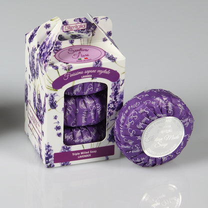 SET 3 Kvetinových mydiel - Levanduľa, 3x100 g