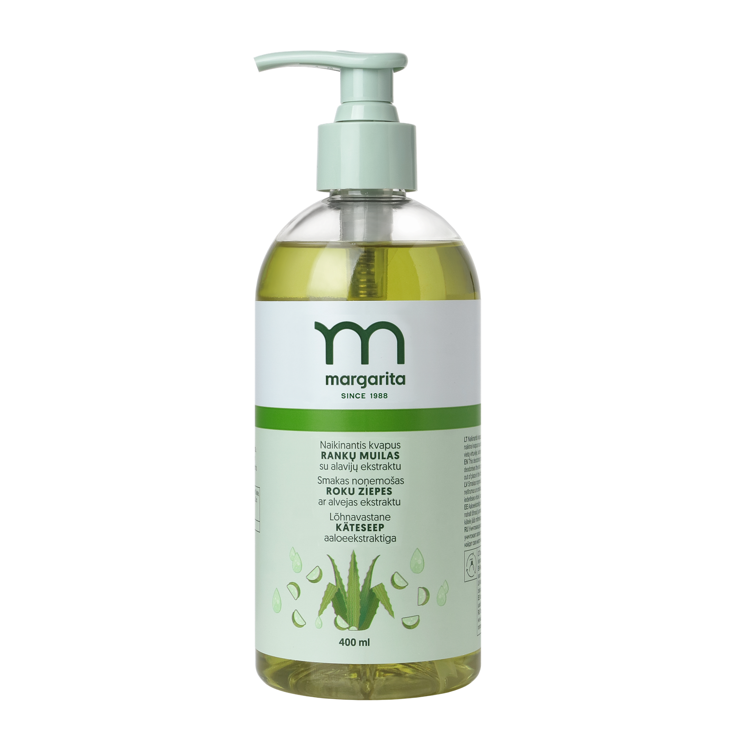 MARGARITA Tekuté mydlo na ruky do kuchyne s Aloe Vera