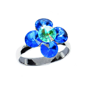 Prsteň modrý kvet